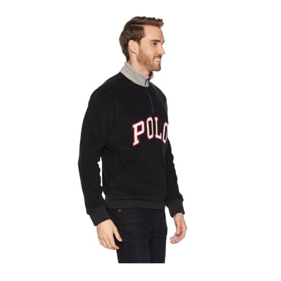 USA American Flag POLO Ralph Lauren Zip Fleece Sweatshirt Men's XXL - Picture 9 of 9